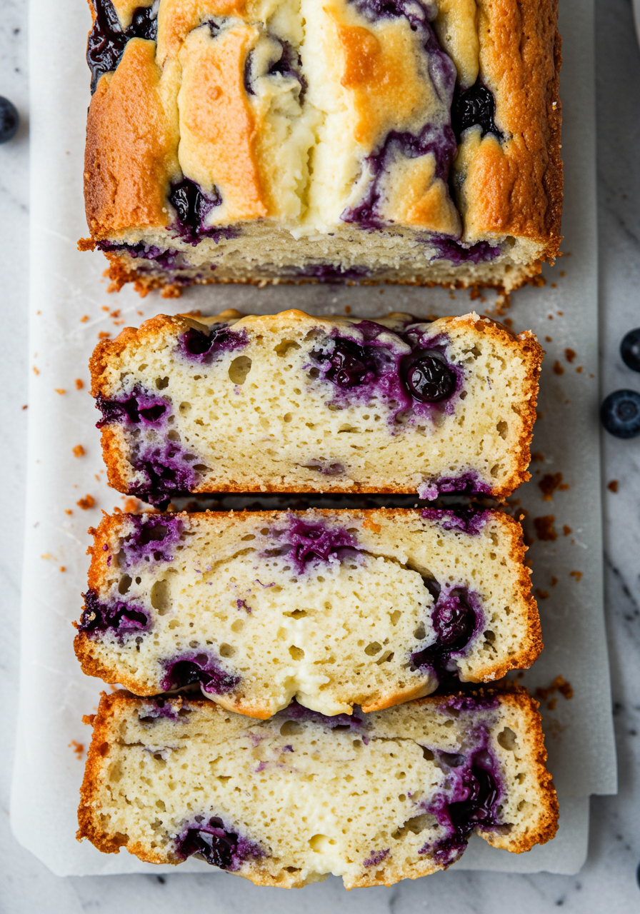 Blueberry Cream Cheese Bread