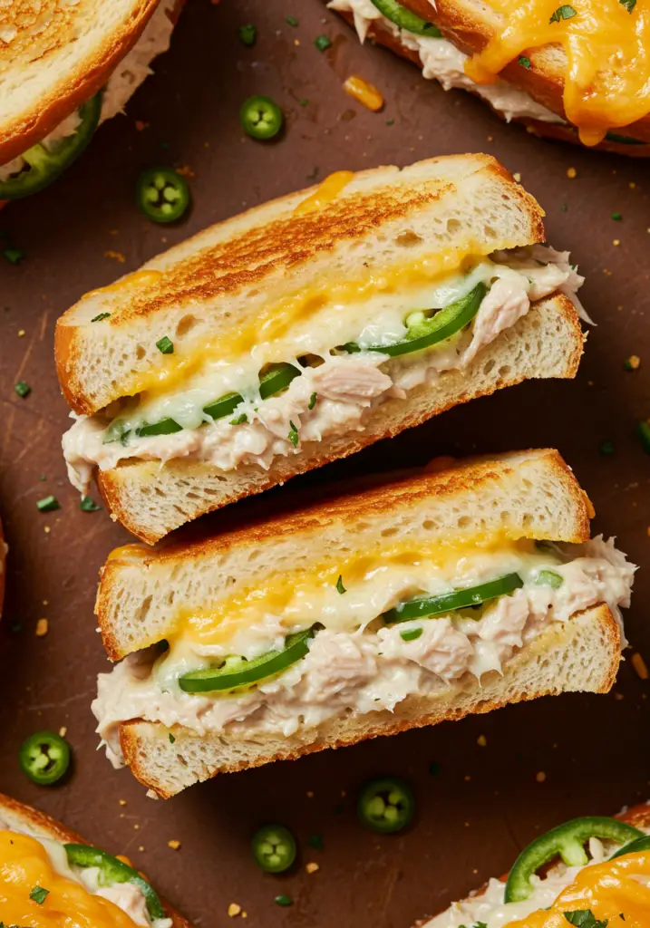 Jalapeño Cheddar Tuna Melts