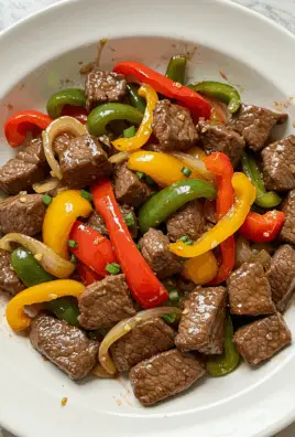 Pepper Steak with Bell Peppers and Onion