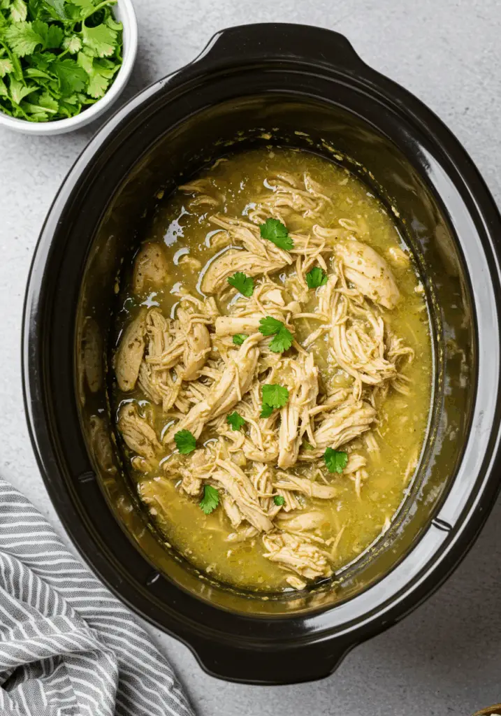 Crockpot Salsa Verde Chicken