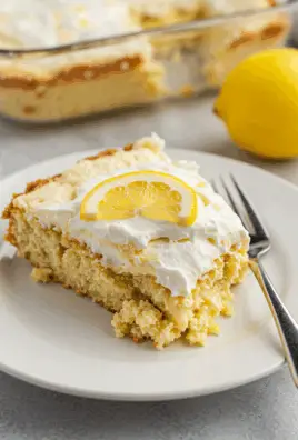 Lemon Cream Cheese Dump Cake