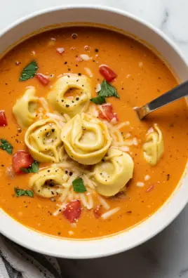 Creamy Tomato Tortellini Soup