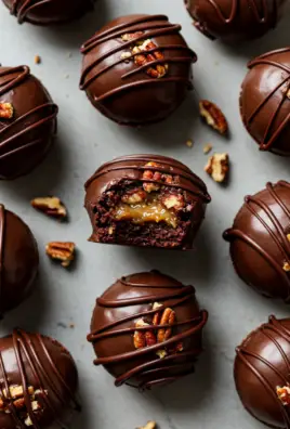 Pecan Pie Brownie Bombs
