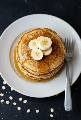 Soft & Fluffy Oatmeal Pancakes