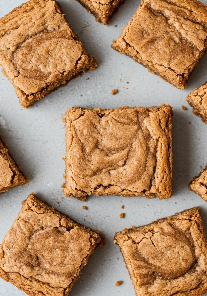 Cinnamon Swirl Snickerdoodle Blondies