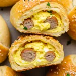 Cheesy Turkey Sausage Egg Breakfast Rolls