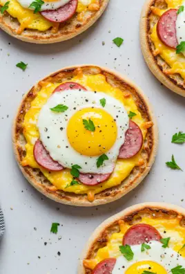 English Muffin Breakfast Pizza