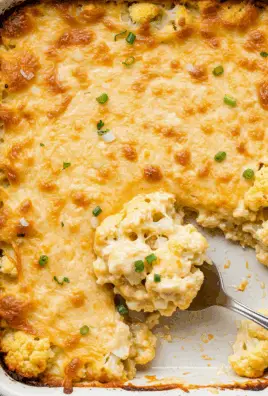 Queso Cauliflower Bake