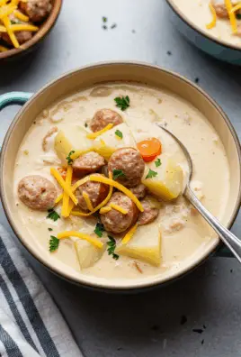 Creamy Turkey Sausage and Potato Soup