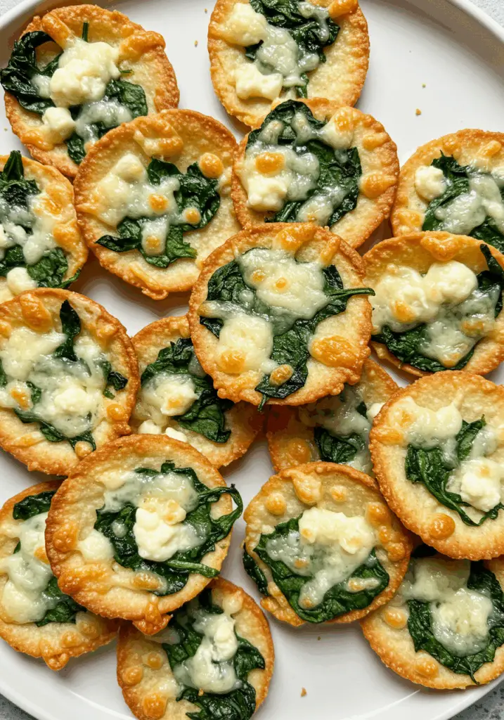 Mediterranean Spinach and Feta Crisps