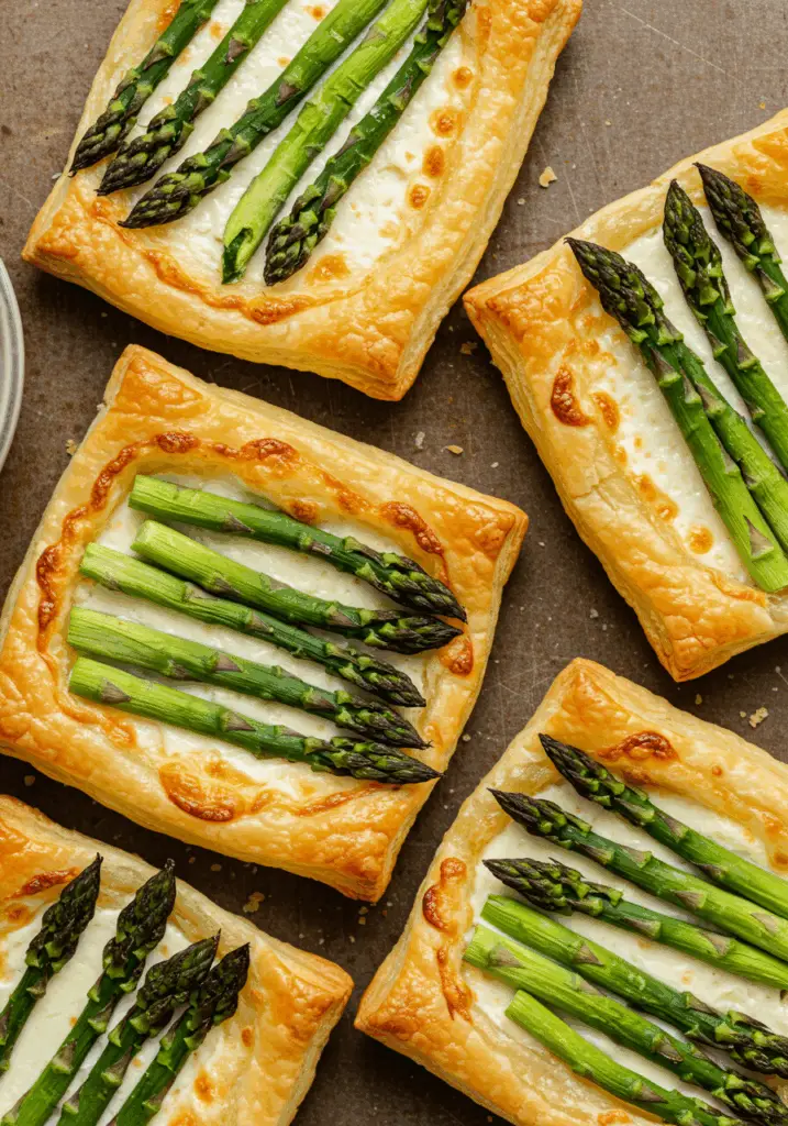 Asparagus Puff Pastry Tarts