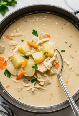 Crockpot Creamy Chicken and Potato Soup