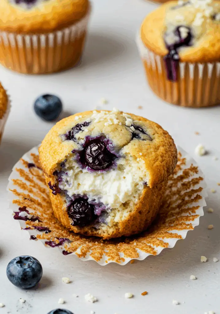 Blueberry Cottage Cheese Muffins