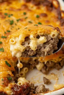 Mac and Cheese Meatloaf Casserole