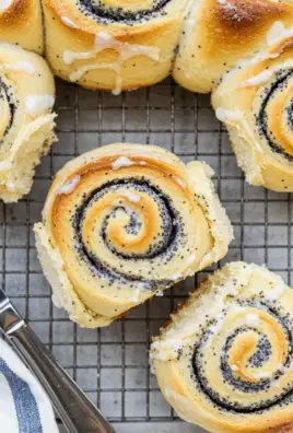 Fluffy Lemon Poppy Seed Sweet Rolls