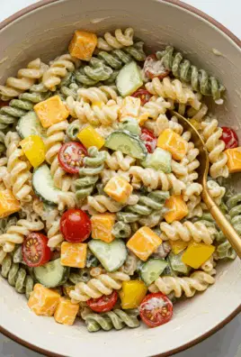 Healthy Creamy Pasta Salad