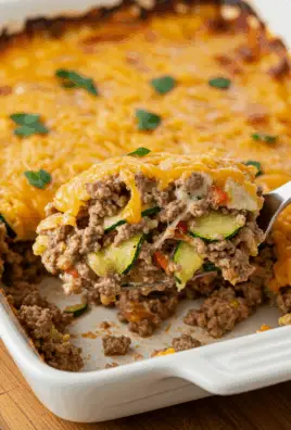 Ground Beef Zucchini Casserole