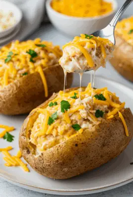 Crack Chicken Stuffed Baked Potatoes