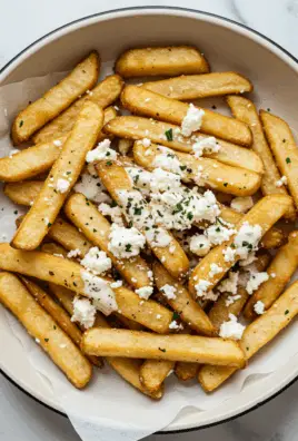 Greek Feta Fries with Feta Cheese