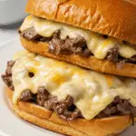 Slow Cooker Beef & Cheddar Sandwiches