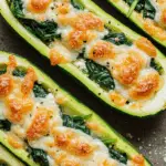 Vegetarian Spinach and Ricotta Zucchini Boats