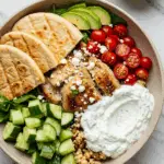 Greek Chicken Gyro Bowls with Tzatziki Sauce