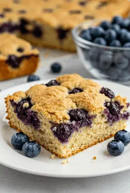 Healthy Yogurt Oat Blueberry Breakfast Cake