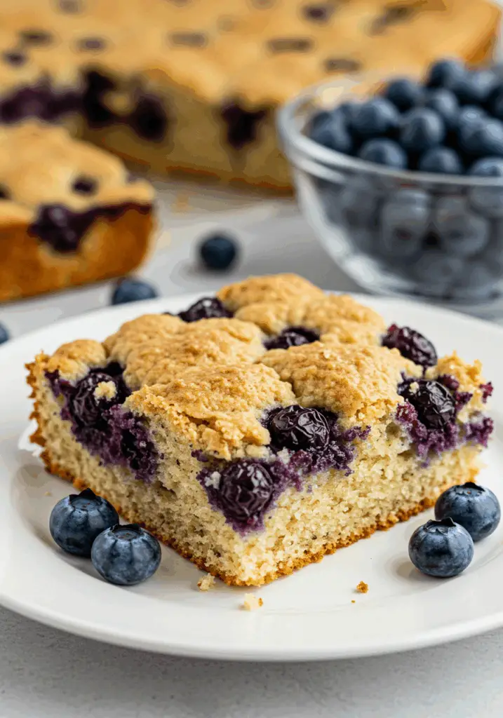 Healthy Yogurt Oat Blueberry Breakfast Cake