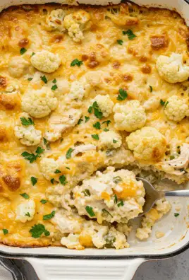 Healthy Chicken Cauliflower Rice Casserole