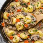 Creamy Beef and Mushroom Tortellini Skillet