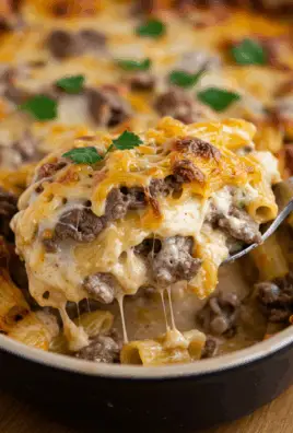 Philly Cheesesteak Pasta Bake