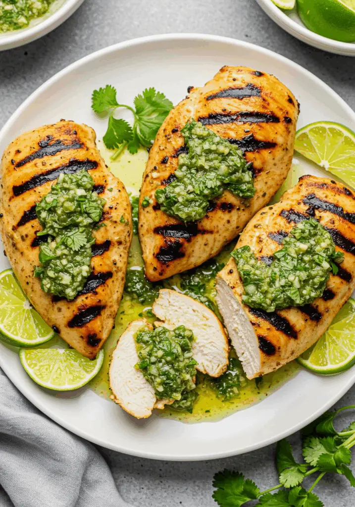 Grilled Salsa Verde Pepper Jack Chicken Recipe