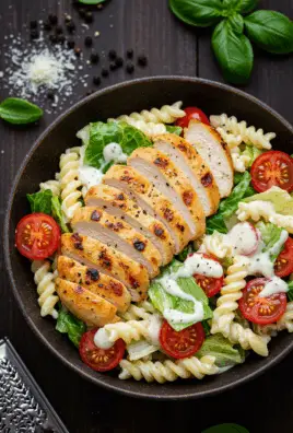 Chicken Caesar Pasta Salad