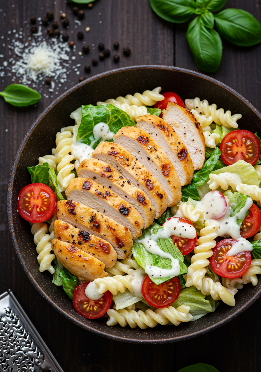 Chicken Caesar Pasta Salad