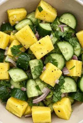 Pineapple Cucumber Salad
