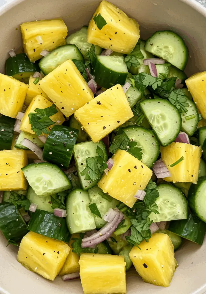 Pineapple Cucumber Salad