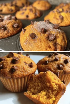 3 Ingredient Chocolate Chip Pumpkin Muffins