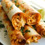 Baked Cream Cheese Chicken Taquitos