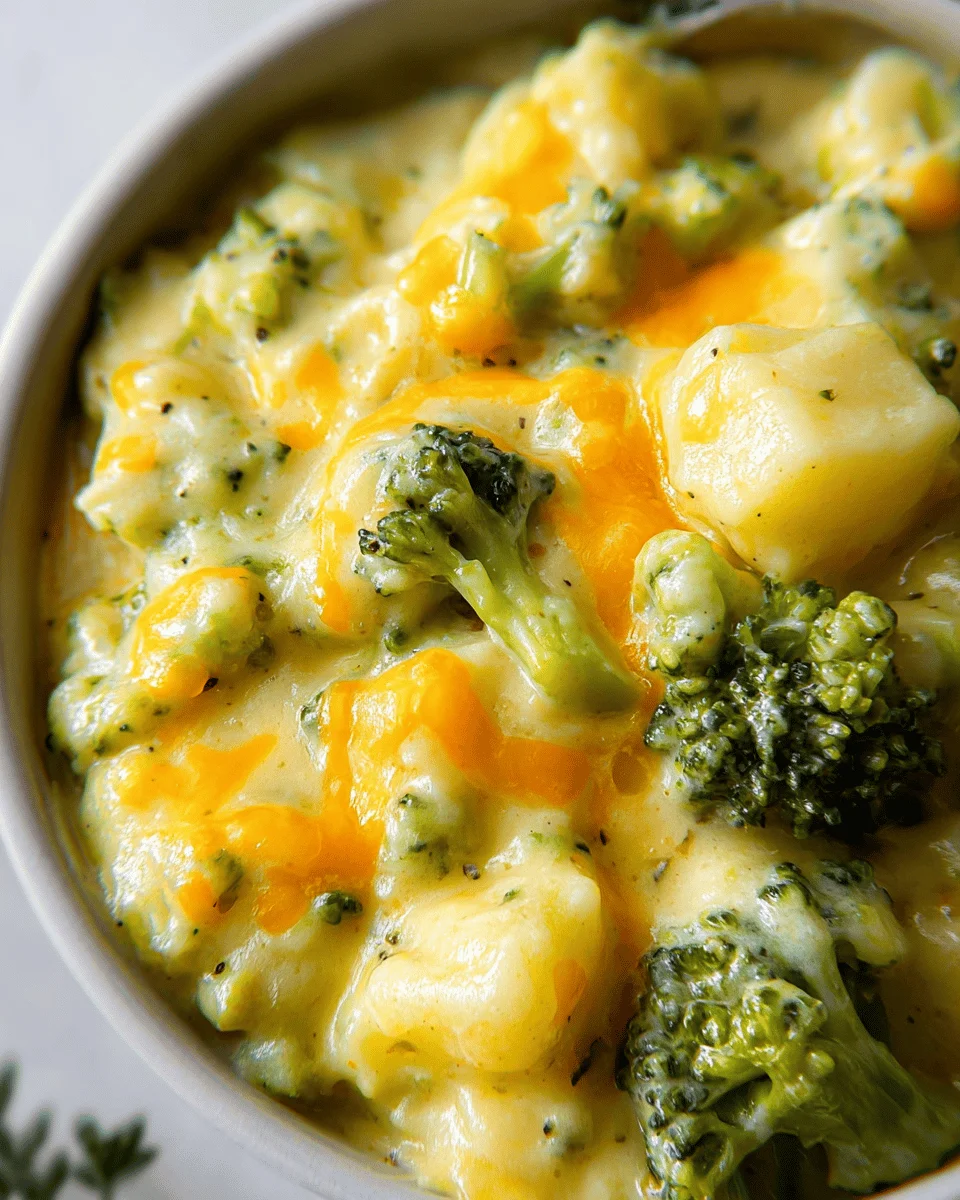 Broccoli Potato Cheese Soup Recipe