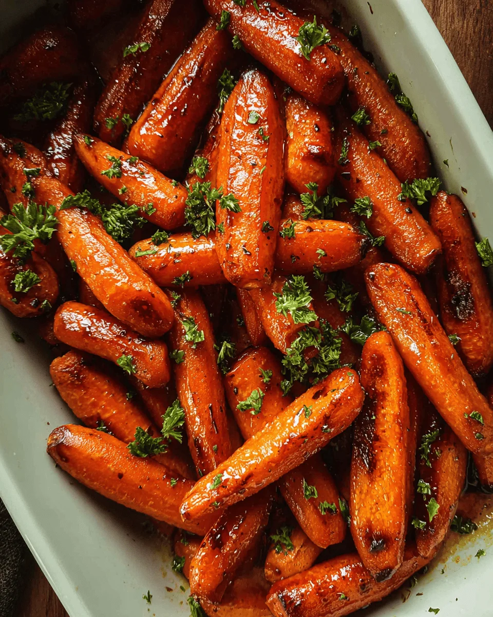 Honey Balsamic Roasted Carrots