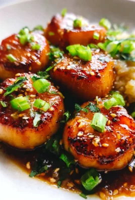 Honey Garlic Butter Scallops
