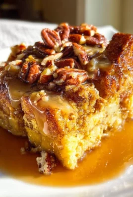 Pumpkin Praline Bread Pudding