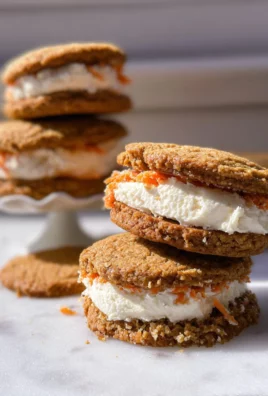 Carrot Cake Cookie Sandwiches