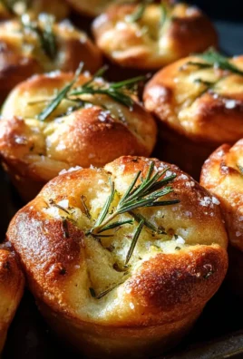 Easy Garlic Rosemary Focaccia Muffins