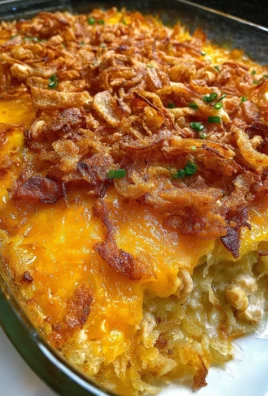 French Onion Chicken Hashbrown Casserole