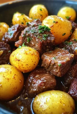 Garlic Butter Beef Bites with Potatoes