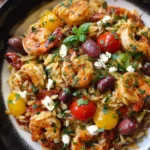 Greek Shrimp with Orzo and Feta (One-Pan, 30-Minute Meal)