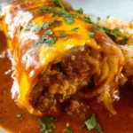 Ground Beef Wet Burrito
