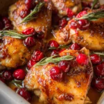 One-Pan Cranberry Rosemary Chicken