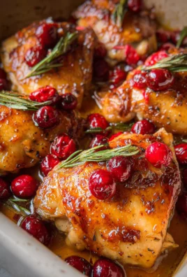 One-Pan Cranberry Rosemary Chicken